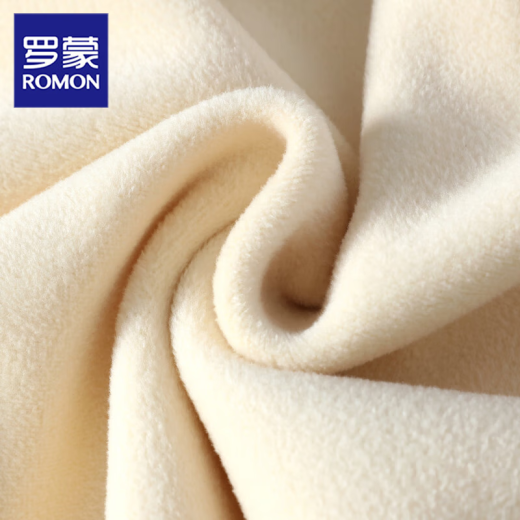 Romon Integrated Velvet Round Neck Pull en 2025 Adolescents d'automne et d'hiver pour hommes et en velours épaissis Junior High School and High School Stueater 10120/829 mètres blancs [Velvet intégré] XL