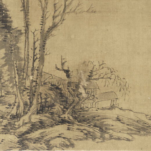 
Annual Cao Zhi Baijiang Tree Autumn Sound Picture Ancient Landscape Painting Scroll Chinese Painting Famous Paintings Replicas of Antique Paintings Hanging Paintings Wang Meng Landscape Album 13297 60X73 cm spray painting heart size mounting milky white
