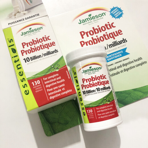 Canadian Jamieson probiotic capsules 130 capsules 10 billion strains 10 billion strains 10 billion strains