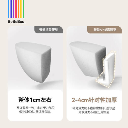 bebebus腰凳新3.1婴儿背带前抱式抱娃神器减震四季通用儿童背婴带轻享家 黑金+2条口水巾
