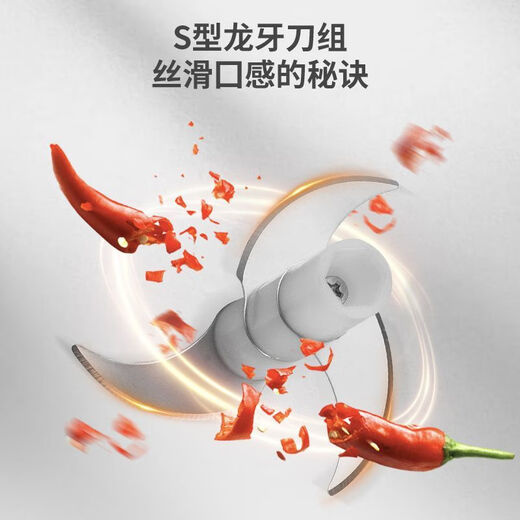 Qianshuo manual garlic stirrer meat grinder small household garlic stirrer hand-cranked hand-cranked garlic grinder minced garlic grinder hand-cranked garlic mincer meat grinder ivory white 251m