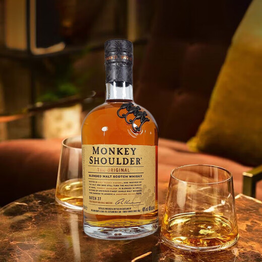 三只猴子（Monkey Shoulder）苏格兰 调和型威士忌 700ml 40度 进口洋酒