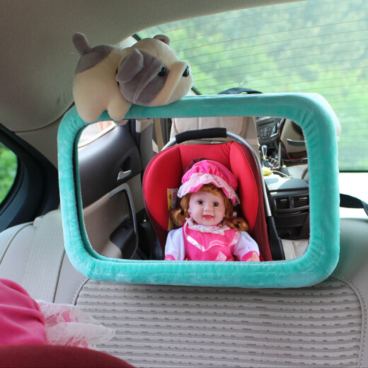 Car baby mirror car child safety seat special reverse baby reflector basket rearview mirror car baby observation mirror HD black special reverse installation seat