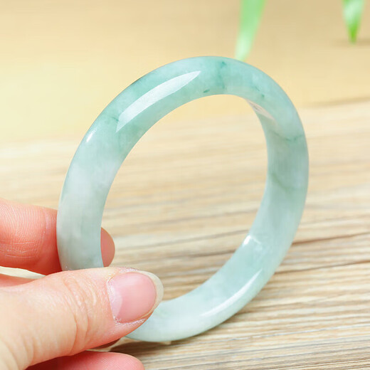 Returning to the 11.11 Carnival with Heart Ginseng Jade Jade Floating Flower Bracelet Women’s Waxy Ice Burmese Old Pit Jade Bracelet A-grade Jade Bracelet