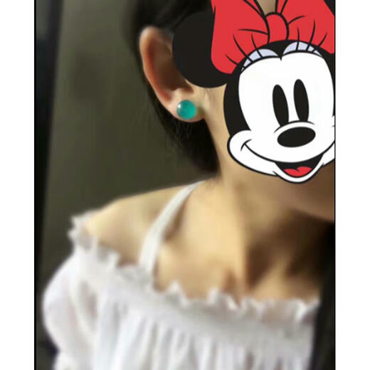 Lianju s925 sterling silver natural amazonite earrings, high ice high blue crystal earrings for women, all sterling silver, non-allergenic, sterling silver, 9MM pair, free demagnetizing stone sterling silver silicon