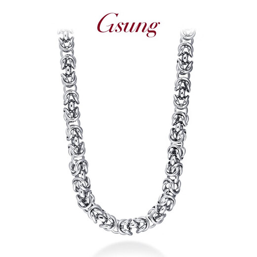 GsunG platinum men's necklace new PT950 keel chain domineering men's faucet platinum necklace priced by gram contact before bidding