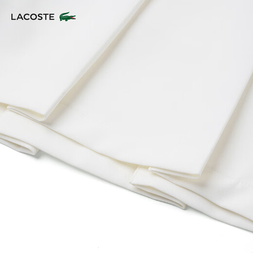 LACOSTE法国鳄鱼女装 24春夏新款时尚百搭潮流休闲裤显瘦百褶短裤GF3879 70v/米白色 32 150