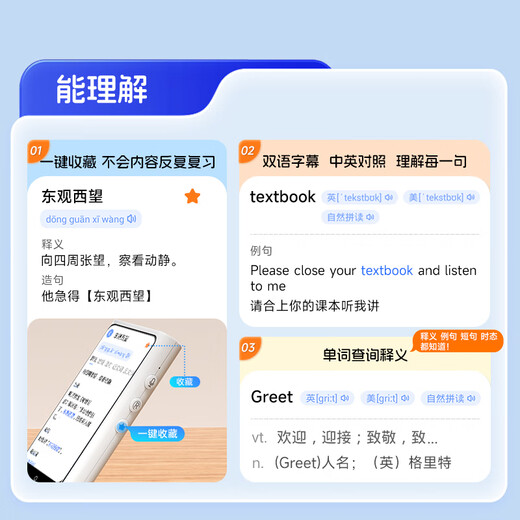 Fanmu FX26 64G Hearing Treasure AI learning machine, student English walkman repeater, mp3 player, synchronizes new teaching materials, learns English and listens to stories, postgraduate entrance examination artifact