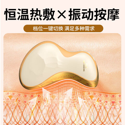 Hezheng Electric Gua Sha Instrument, Electric Gua Sha Board, Shaving Instrument, Massager, Full Body Massage Hot Compress Gua Sha Artifact, Birthday Gift for Girlfriend, Parents, Elders G2