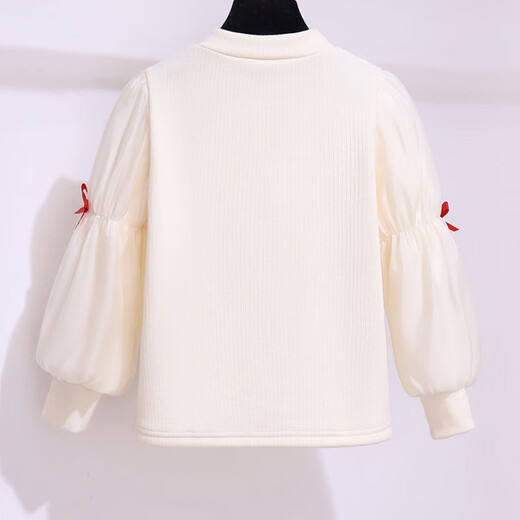 Vinoa girls New Year's dress winter children's thickened New Year's greetings vest dress suit for big children red New Year's skirt red price 105 pure white bottoming skirt