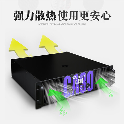 Ridiss 专业功放机CA系列双通道大功率专业音频舞台音响演出工程家用KTV纯后级功放 CA4  450W*2