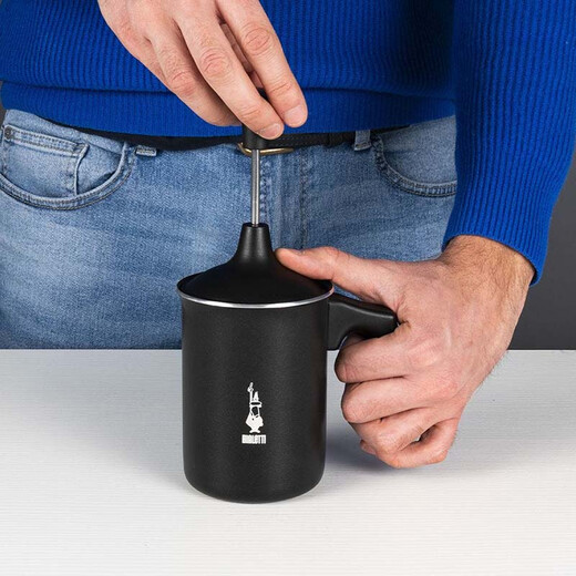 BRIKKA double valve 2 cups + manual milk frother 3 cups set