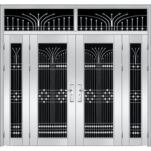 XMSJ304 stainless steel door single door stainless steel anti-theft door household entry mother door villa rural style 9902