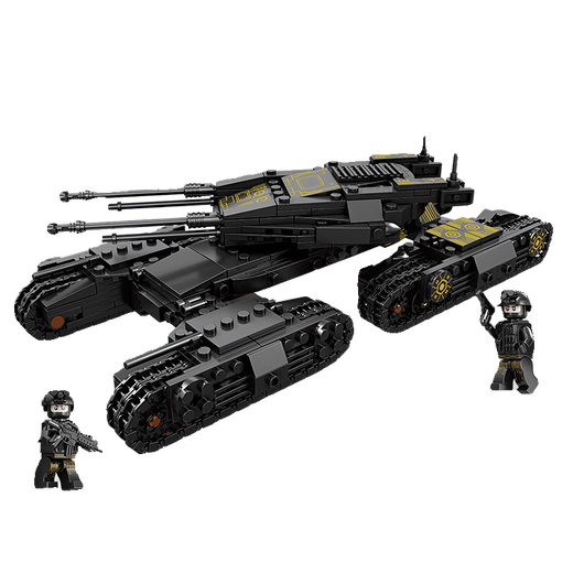 Elegoole High Building Block Assembly Child's's Toys Military Blood Vehicle Grand Tank Boys 1er Juin Child's Day Gift Black Gold T90 MAIN BATAIL