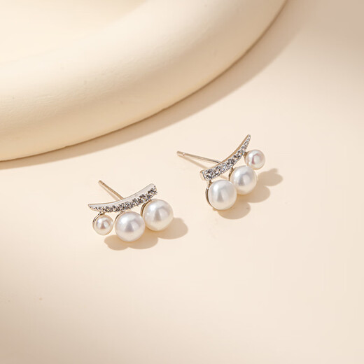 Qlady Freshwater Pearl Earrings Feminine High-end Earrings 2025 New Light Luxury Niche Earrings Birthday Gift