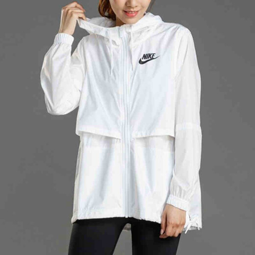 Nike (Nike) Frauen Sommer Neue Sportbekleidung Leichtes Sonnenschutz Hautmantel Lauftraining Casual Fashion Jacke CZ8801-695/Pink Schnell Trocken S