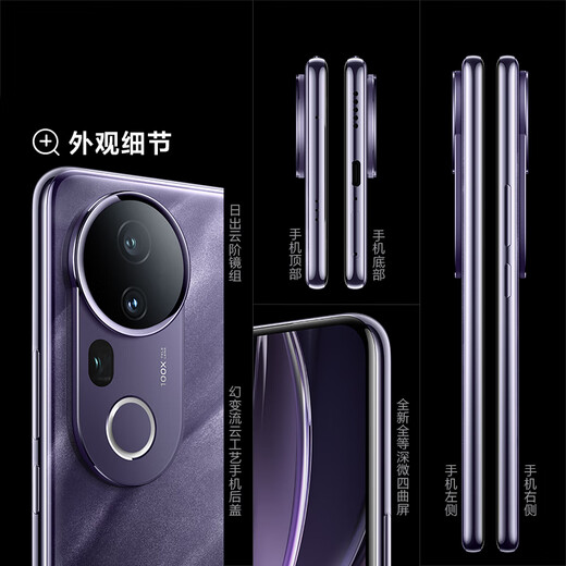 vivo S20 Pro 12GB+256GB Purple Qi Donglai National Subsidy 50 million Sony Super Periscope Telephoto Blue Crystal Dimensity 9300+ AI Mobile