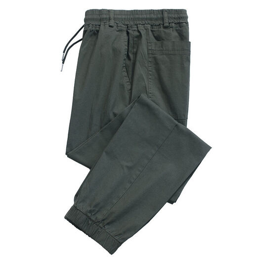 Silk-Xiao Pantalons de travail masculs Nouveaux pantalons élastiques élastiques et automnaux élastiques élastiques et polyvalents pour les hommes et les vêtements d'automne de la tendance des pieds lâches et polyvalents.