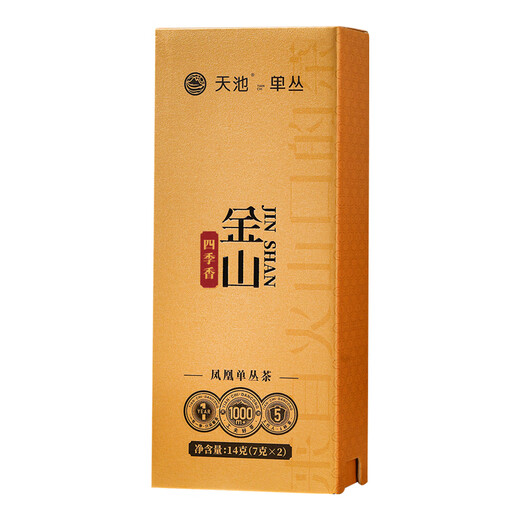 天池茶业1392凤凰单枞高山有机新茶品鉴装潮州乌龙茶叶春茶自饮 四季春 14g*1盒