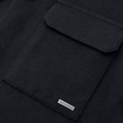 Annonce Bird Fashion Veste laine surnom double face revers veste décontractée hommes ESV223206U Smoke Wave Blue 48