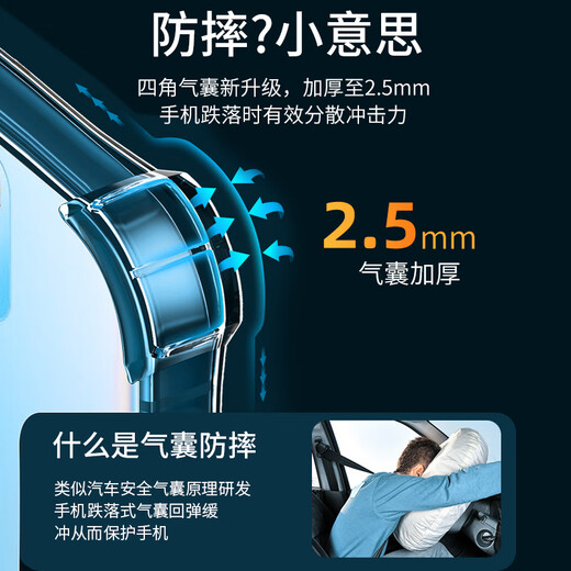 可乐猪真我GT7Pro手机壳RMX5010透明软壳四角气囊TPU硅胶不易发黄防摔后壳全包镜头防刮滑保护套男女新款 真我GT7Pro【透明】气囊防摔壳