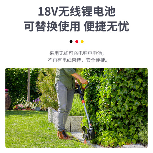 Gardena Lawn Mower aus Deutschland Haushalt Lithium Electric Wireless Mäher Garten Unkraut Handheld Strauch Mähung Rasenmaschine One Electric One Ladung (14701 Modell) Set