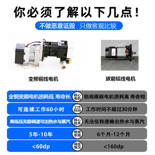 Jiejinghui new variable frequency brushless high pressure and high temperature steam cleaner washing machine range hood floor heating pipe cleaning machine air conditioning cleaning machine tie rod 830 upgraded frequency conversion - entrepreneurial configuration + floor heating configuration - can pass caustic soda