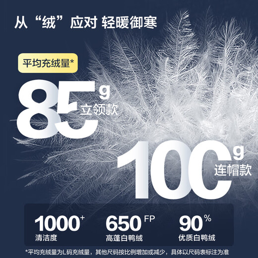 Jing Tokyo Pangolin Light Down Jacket Stand Collar White Duck Down Outdoor Autumn and Winter Jacket Short Men Black L