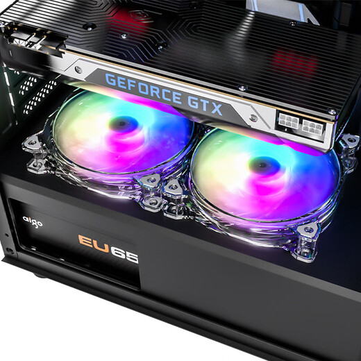 爱国者A15电脑机箱台式机MATX/ATX大机箱240水冷风冷台式主机箱 黑色（铁板非侧透）+风扇*6