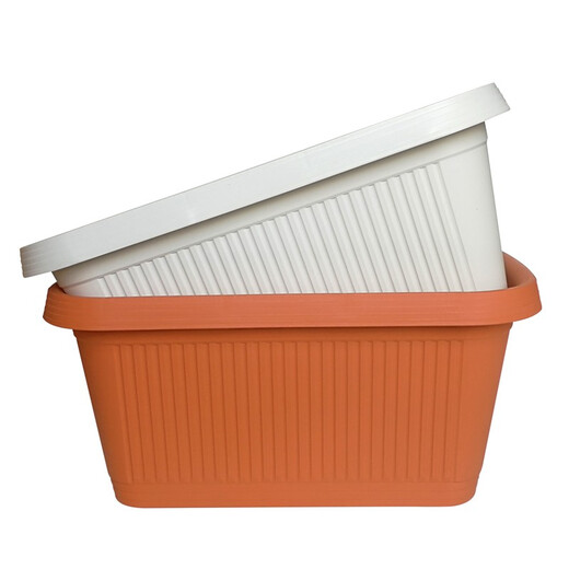 
BloomLife Long flower pot 500 deep pots of rice white 38L vegetable pot 17078