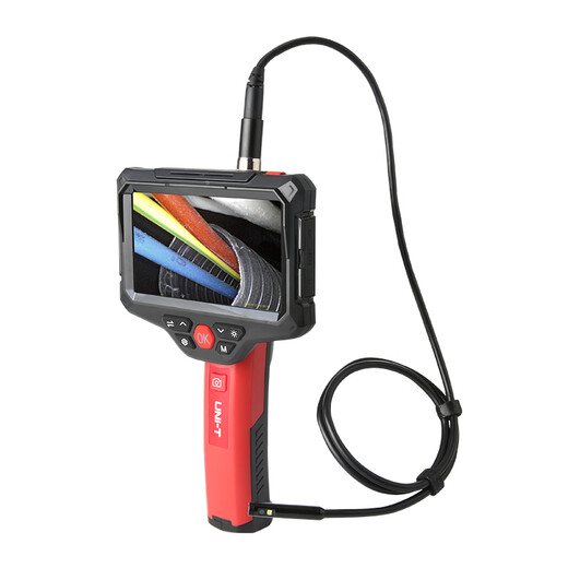 Uni-T UT668 handheld dual-lens industrial endoscope HD camera visual pipe detector car maintenance UT668 (1m snake tube)