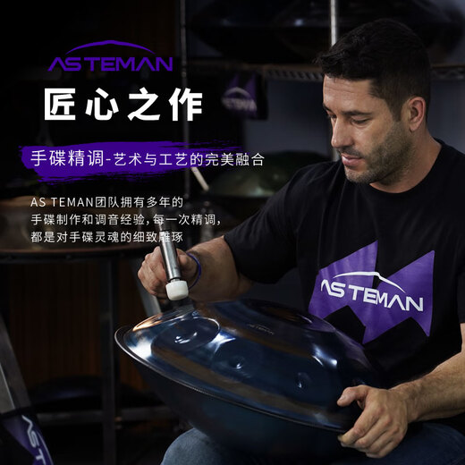 AS TEMAN手碟 全国销量过万handpan专业级打击乐器送全套教程【支持定制】 北极星10音