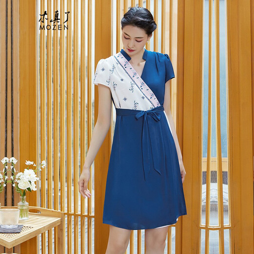 Mushi Dress Chiffon Fit New Chinese Style Vestido 967 10 Colors S