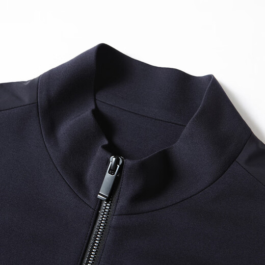 DK高端男装立领休闲马甲男春夏薄款背心透气无袖外套坎肩运动马夹衫 藏青33730 4XL (195)适合190-200斤