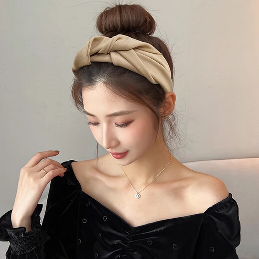 Idel high-head wide headband female high-end Internet celebrity 2025 new face wash headband wide-brimmed hairpin hair accessories hair accessories F3064 black headband female high-end going out headwear
