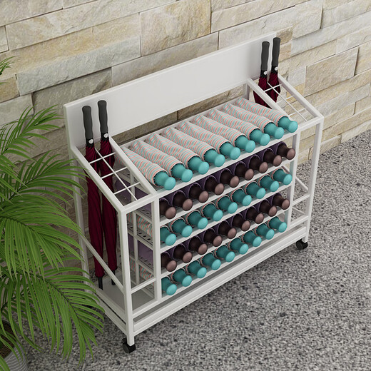 Umbrella rack storage rack commercial large capacity sales department office building school classroom company umbrella rack custom LOGO black small size