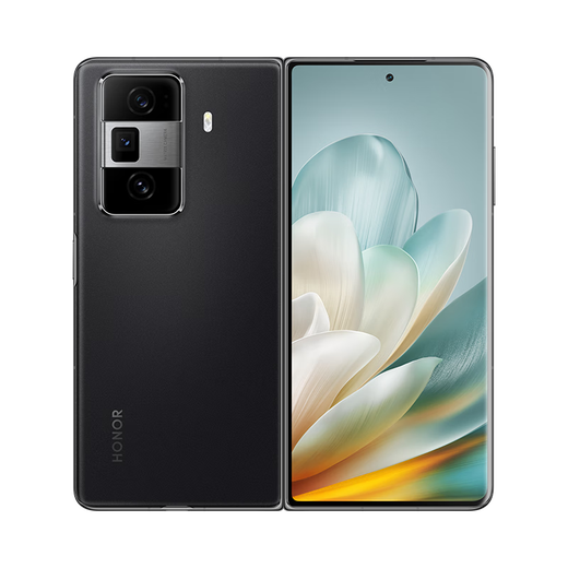 Ehrenmagie VS3 Neuer Klappbildschirm, dünne und lange Akkulaufzeit, Qinghai Lake Battery, Ehre Oasis Eye Protection Screen, 16+1t Fleece Schwarz, Foto 5G AI Smartphone