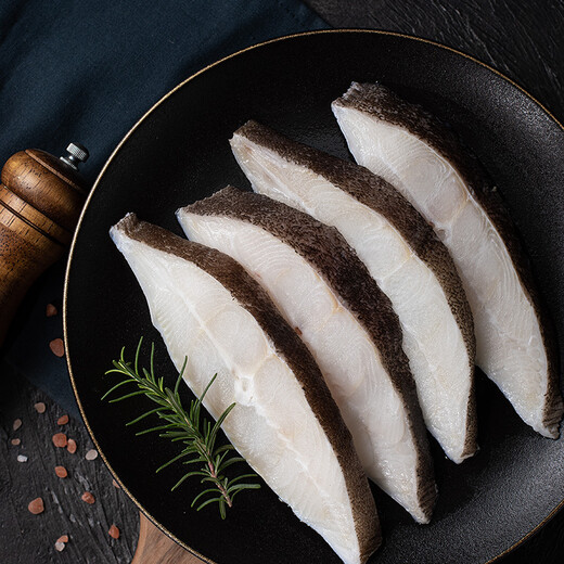 Jingmi frozen Greenland halibut net weight 800g 6-8 pieces of selected sections fresh fish plaice deep sea fish