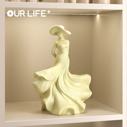 Ole's Light Luxurious Spring Breeze Phantom Character Art Ornament High-end Sculpture Living Room Study Entrance Wine Cabinet Home Accessories HT Phantom Goddess Ornament (Gift Box) Beijing Warehouse Quick Delivery