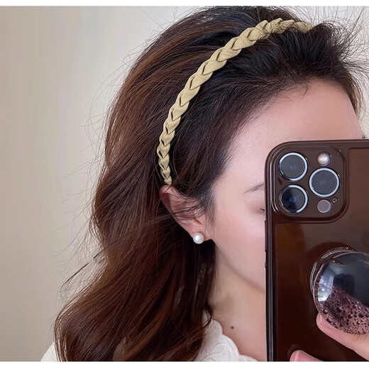 Bai Shilin Hair Bundle Hairband Women's 2025 New Face Wash Special Hair Pressure Headband Advanced Sensing Teeth Anti-Slip Broken Hair Hairpin Headwear Black