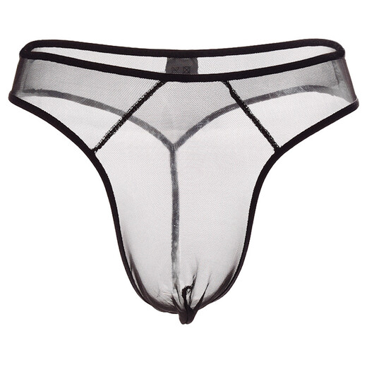 Sexy men's sexy underwear, men's thong underwear, fully transparent T-pants, passion-free nightclub opening, large size gay, red, one-size-fits-all, mesh thong, sexy temptation, one-thread see-through T-pants