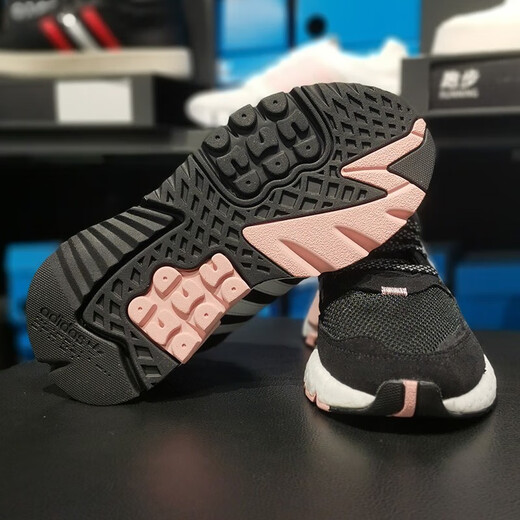Adidas New Clover Rrote Shoes для женской обуви для летнего шока, поглощающего сетку, дышащие световые спортивные повседневные туфли H01737 FV3880 Black Snake Pattern 38,5