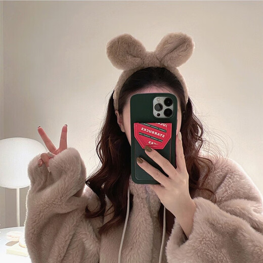 Xiang Wan headband, plush bunny ear headband, women's face wash headband, hairpin, headband, high skull, cute hairband, headband