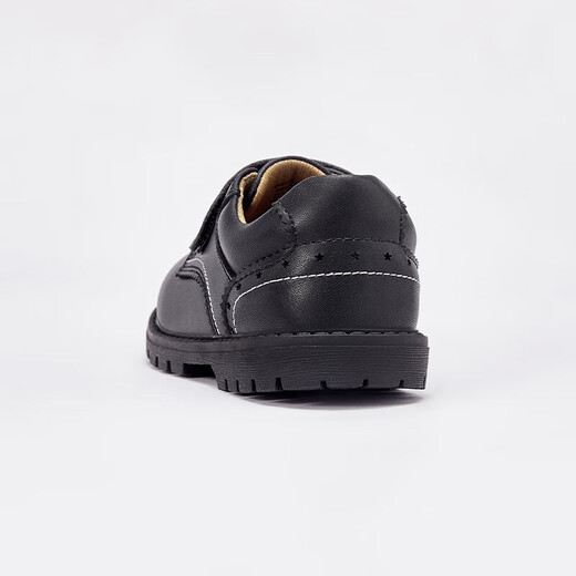 DAVE&BELLA boys' leather shoes, toddler shoes, spring new children's shoes, stylish children's performance shoes, boys' shoes, black, in stock 22