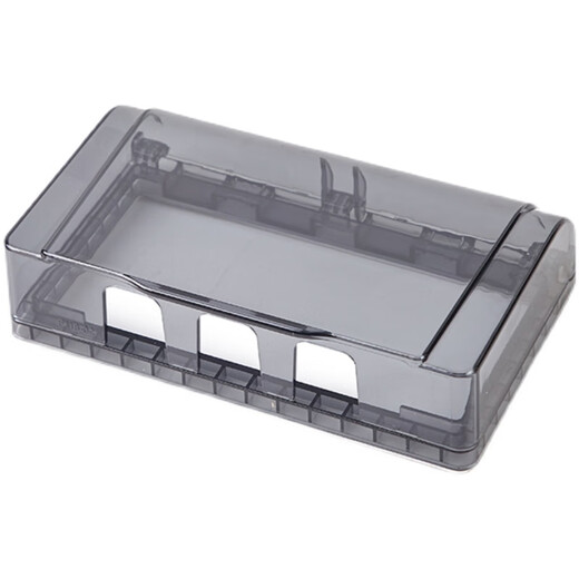 9-hole socket with waterproof box 118 type three-position nine-hole 15-hole socket waterproof cover adhesive switch protection cover bath (adhesive version) white without socket (adhesive version)