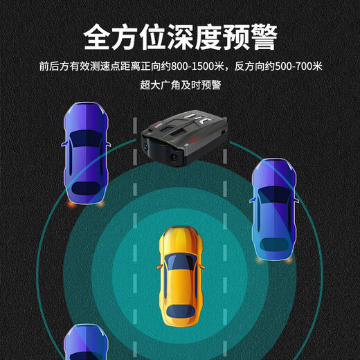 Aniwoko 2025 new car electronic dog pure radar mobile full-frequency speed measurement vehicle safety warning device without upgrade 12V car imported radar/pure mobile speed measurement