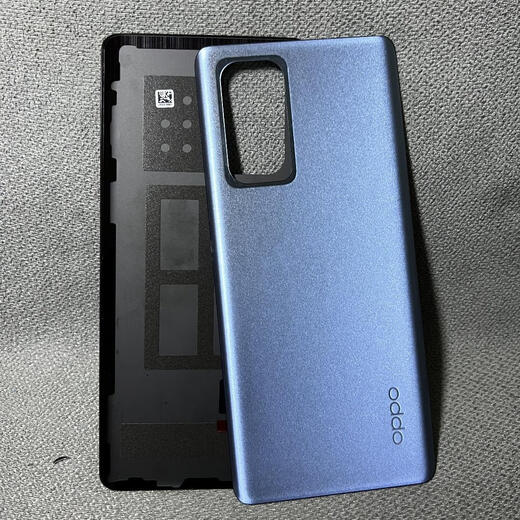 Z is suitable for OPPOReno6Pro original disassembly 7 back cover 9 original glass back shell + frosted 5 mobile phone battery cover Reno6pro night sea black without frame disassembly 99