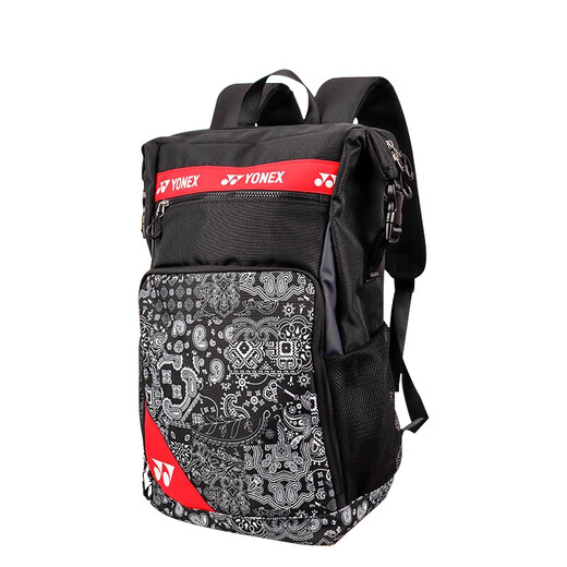 YONEX Yonex badminton bag backpack multifunctional fashion sports trendy model BA249CR black and red