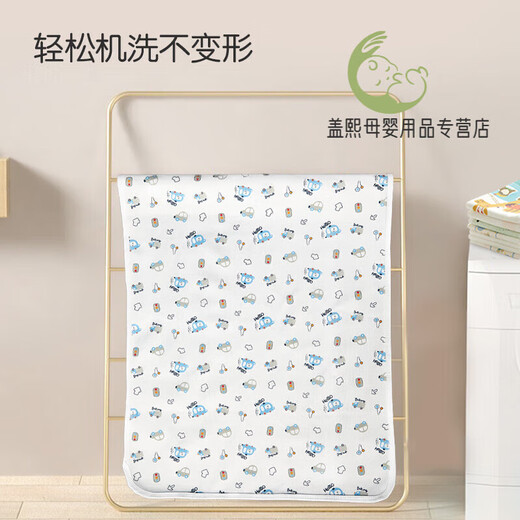 安可新可洗隔尿垫婴幼儿纯棉护理垫防漏尿垫小汽车款 卡通汽车【可洗】60*100cm