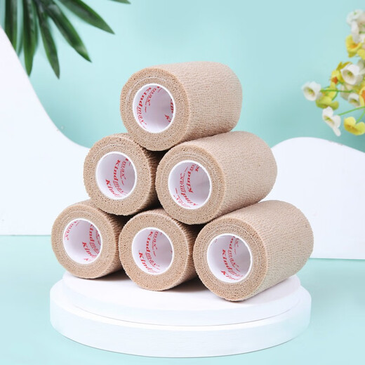 Kindmax elastic bandage, sports self-adhesive bandage, sports strap, basketball wrist guard, ankle guard, finger guard bandage, blue 6 rolls 5CM*4.5M JD Logistics